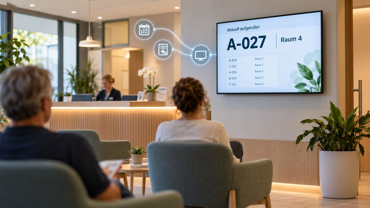 Televora-Dashboard mit verbundenen digitalen Displays